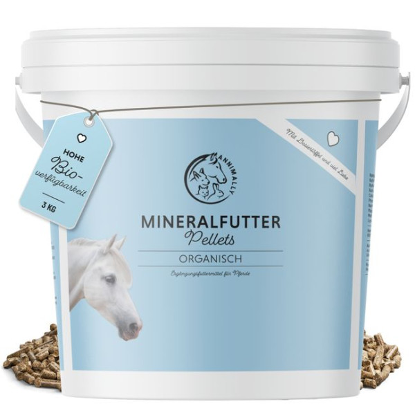 Annimally Mineralfutter organisch 3kg - organisches Mineralfutter für Pferde