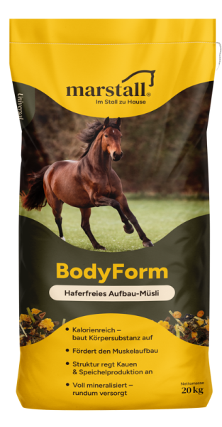 marstall BodyForm-Müsli 20kg - das stärkereduzierte Aufbau-Futter