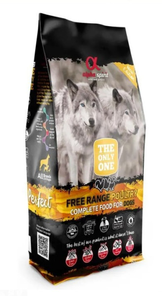 alpha spirit Dog The Only One Freiland-Geflügel 12kg
