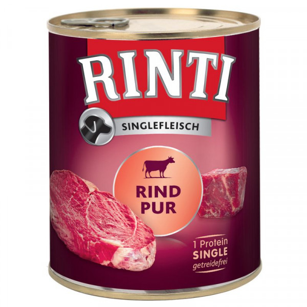 Rinti Singlefleisch Rind Pur Dose 800g