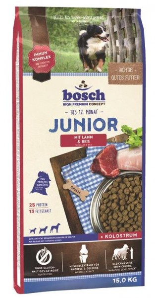 Bosch Junior Lamm+Reis 15kg
