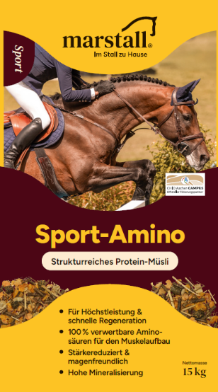 Marstall Sport-Amino 15kg - strukturreiches, magenfreundliches Protein-Müsli