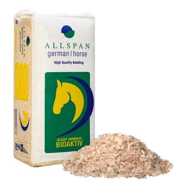 Allspan German Horse bioaktiv 24kg - Einstreu aus Hobelspänen mit natürlichen Biokulturen