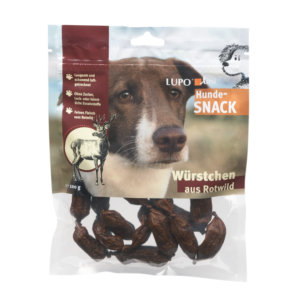 Lupolini Hundewürstchen Hirsch 100g