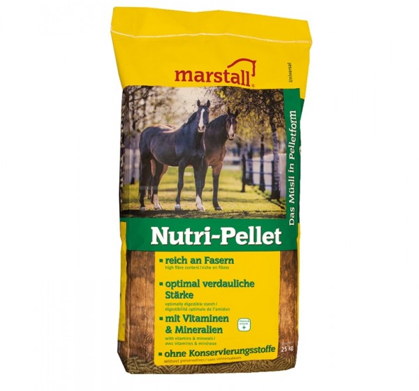 marstall Universal-Linie Nutri-Pellet 25kg - haferfreie Pellets für vollwertige Pferdefütterung