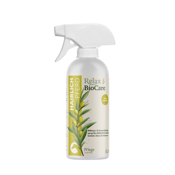Relax-Biocare Hairlich Schweif- und Mähnenspray - Für Hairliche Kämmbarkeit, Glanz und Volumen 500ml