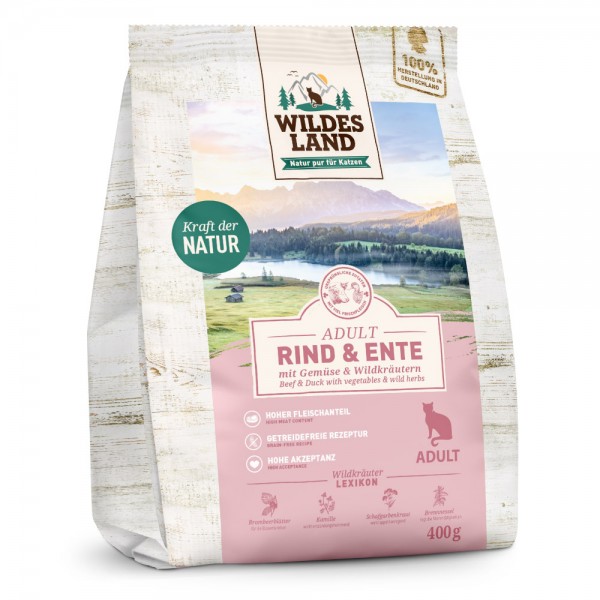 Wildes Land Classic Adult Rind und Ente 400g