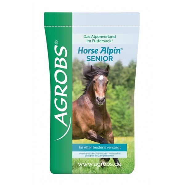 Agrobs Horse Alpin Senior 15kg - rohfaserreiches Alleinfutter