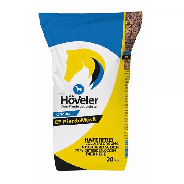 Höveler Original EF-Pferdemüsli für alle - Einfach flockigeres Futter für Pferde 20kg