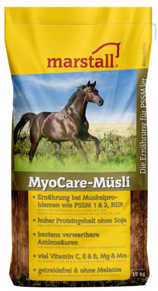 marstall Getreidefrei-Linie MyoCare-Müsli 15kg - die Ernährung für PSSMler