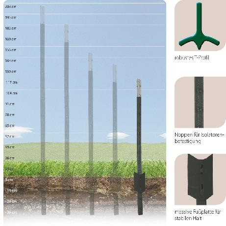 HAAS Metallpfahl T-POST 152 cm
