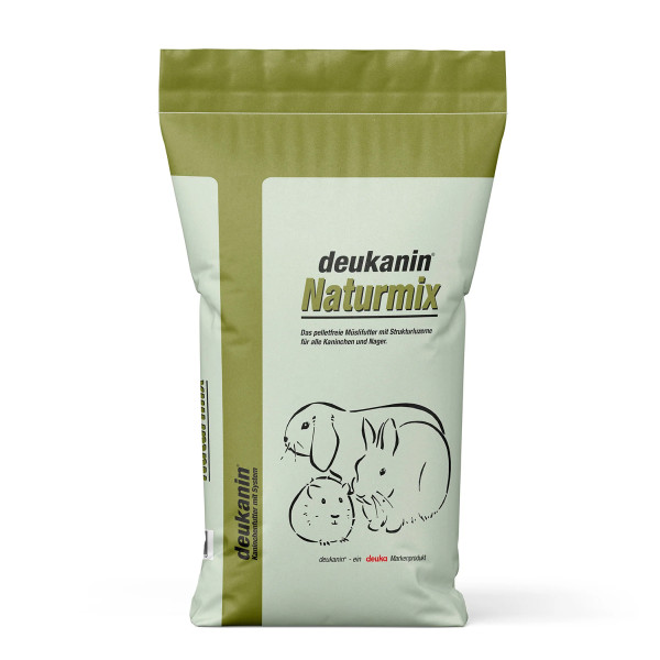 Deukanin Naturmix 15kg - faserreiches Nagermüsli mit Mariendistelöl ohne Pellets