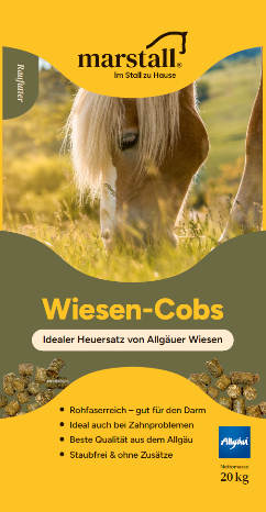 marstall Wiesen-Cobs 20kg - Naturbelassener Heuersatz ohne Melasse