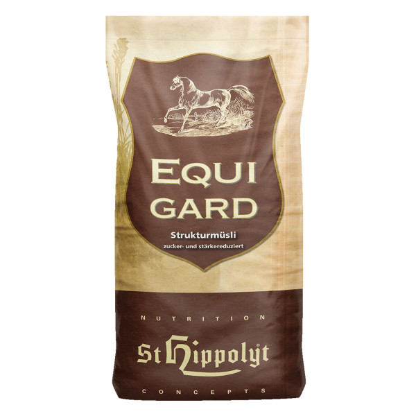 St. Hippolyt Equigard Classic 20kg - getreidefreies, pelletiertes Futter für Pferde mit Stoffwechsel