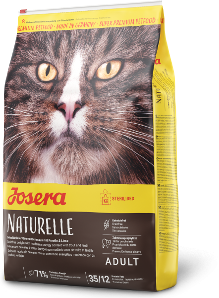 Josera Katze Naturelle - Für gemütliche Samtpfoten mit vermindertem Energiebedarf