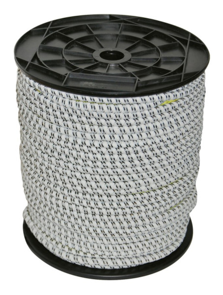 Gummi-Elektroseil 50m, 7 mm, 3 x 0,30mm Niro