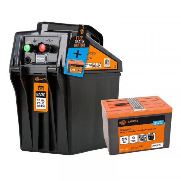Gallagher BA30 Batteriegerät (9/12 V) + inkl. GRATIS Batterie