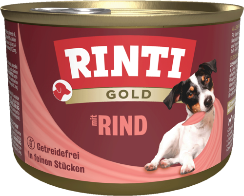 Rinti Dose Gold mit Rind 185g