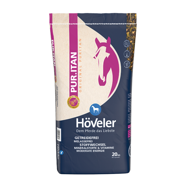 Höveler PUR.ITAN 20kg - getreidefreies und melassefreies Kraftfutter