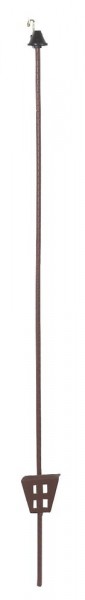 Rundstahl- und Ovalstahlpfähle, 106 cm oval, Stärke: 11 x 5 mm