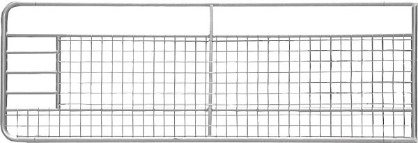 Weidetor 4,0 m, mit Gitter, verzinkt inkl. Montageteile