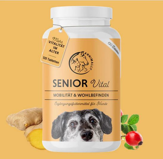 Annimally Senior Vital Tabletten für Hunde 120 Tabletten
