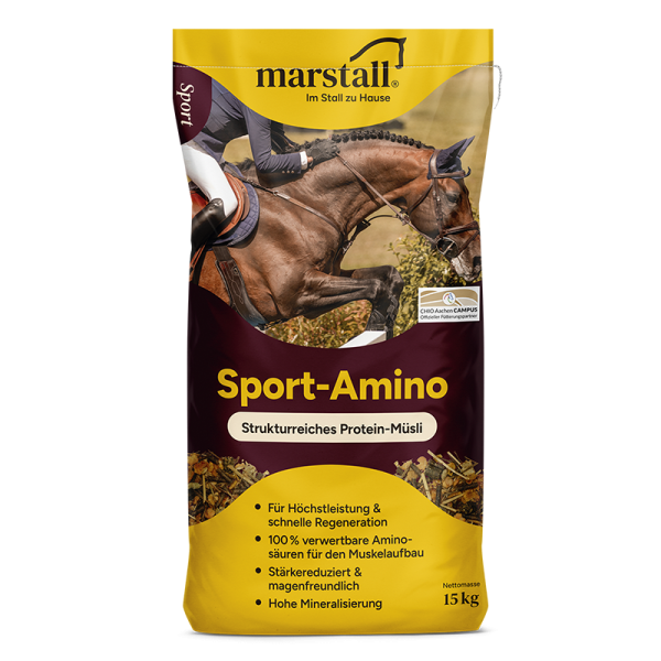 Marstall Sport-Amino 15kg - strukturreiches, magenfreundliches Protein-Müsli