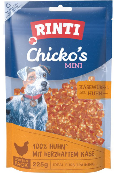 Rinti Chicko Mini Käsewürfel Huhn 80g
