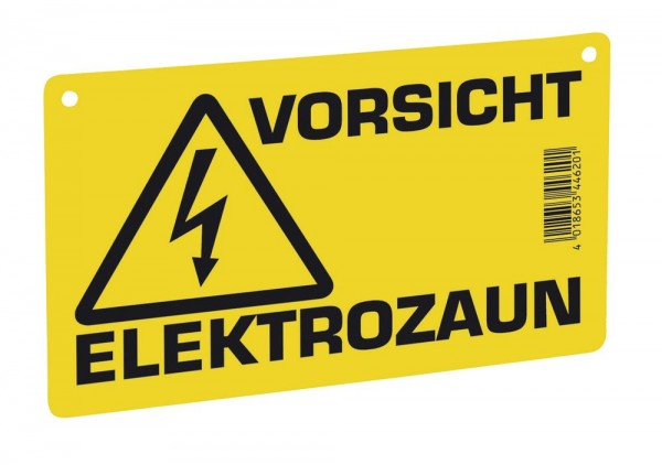 Warnschild - Vorsicht Elektrozaun!
