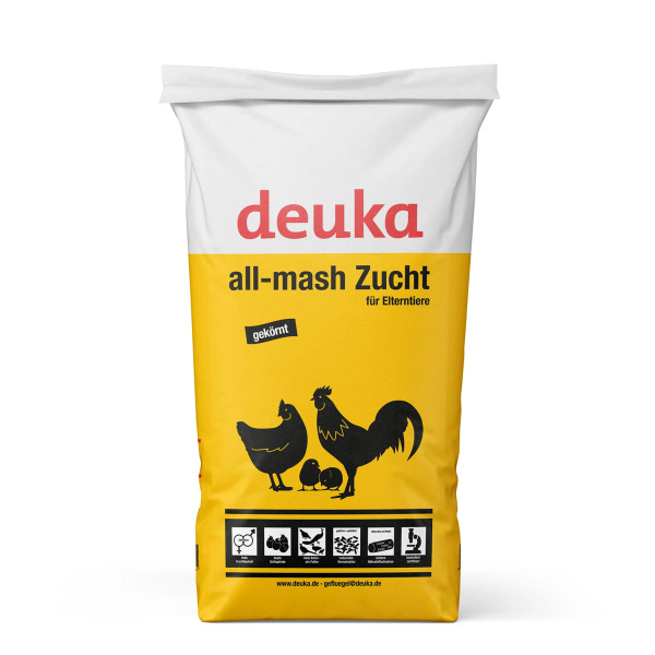 Deuka all-mash Zucht gekörnt 25kg - Zuchtfutter für für Elterntiere von Rassegeflügel
