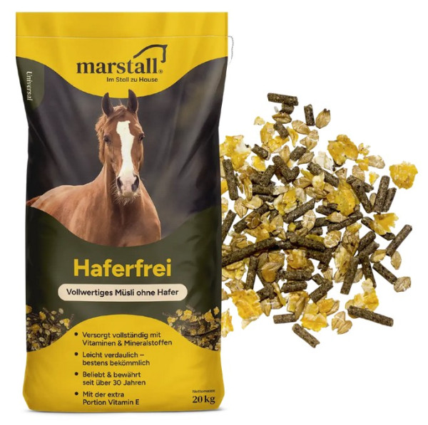 marstall Haferfrei 20kg - Vollwertiges Basis-Müsli ohne Hafer