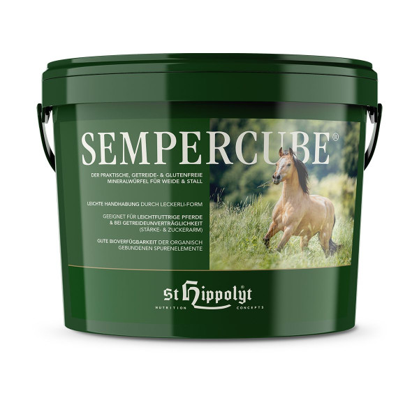 St. Hippolyt Sempercube - Mineralfutter zur Nährstoffergänzung in Leckerliform
