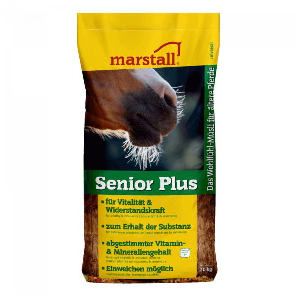 marstall Senior Plus 20kg - Premium-Müsli für die bedarfsgerechte Fütterung älterer Pferde