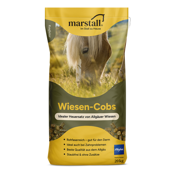 marstall Wiesen-Cobs 20kg - Naturbelassener Heuersatz ohne Melasse