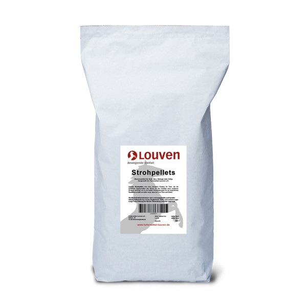 Louven Strohpellets Premium 52l - innovative Einstreu aus Stroh für Pferde