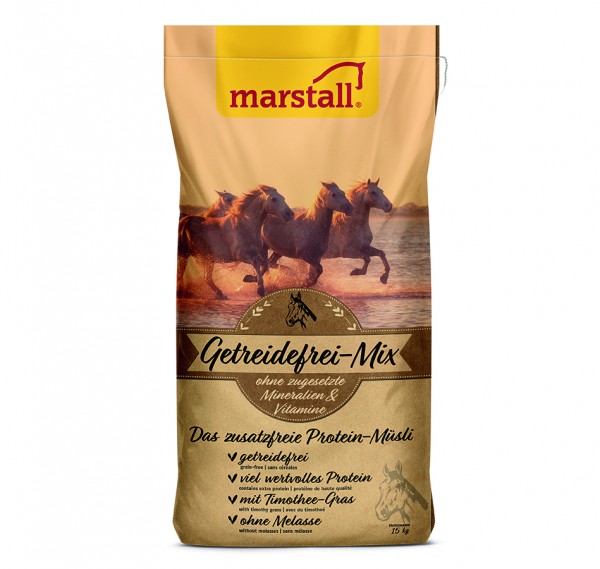 marstall Natur-Linie Getreidefrei-Mix - das zusatzfreie Protein-Müsli 15kg