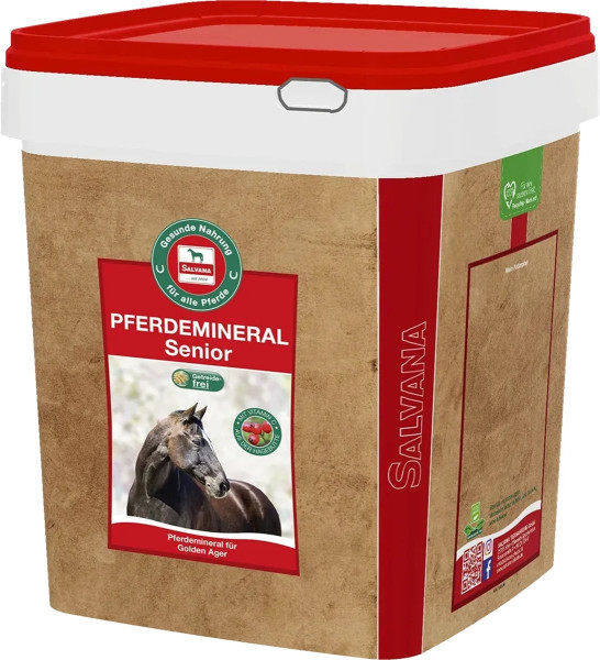 Salvana Pferdemineral Senior 4kg - getreidefreies Mineralfutter für ältere Pferde