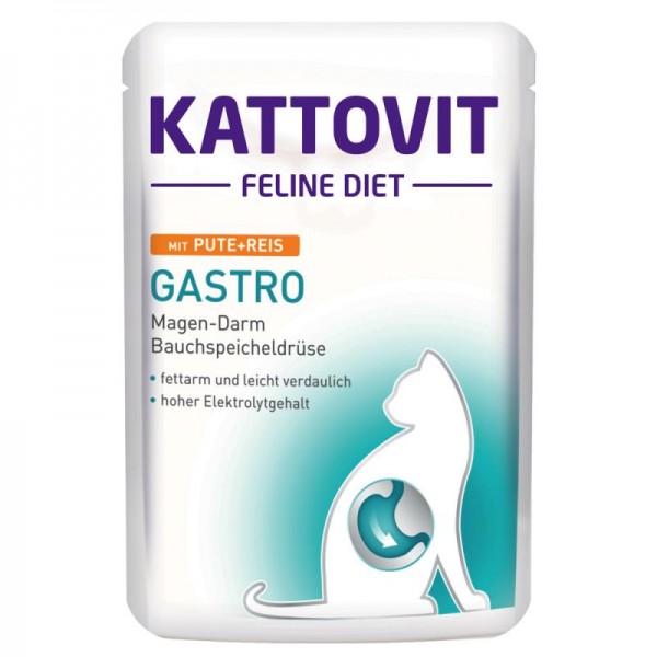 Kattovit Gastro Pute+Reis Pouch 85g