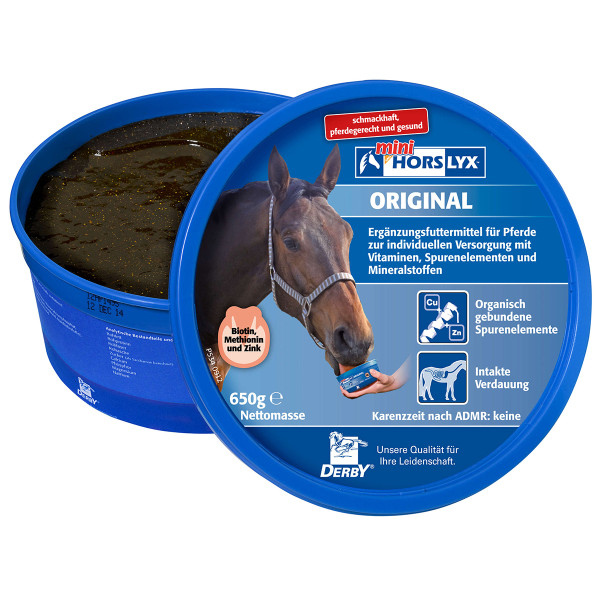 Derby Horslyx Original 650g - Leckmasse zum Ausgleich fütterungsbedingter Mängel